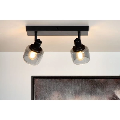 lafabryka.pl Lampa sufitowa black 2xE14 spot BJORN 77979/02/30 Lucide